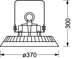 LED-Hallenleuchte 149W 4000K 22993lm Kst Konv sym 1LED IP65