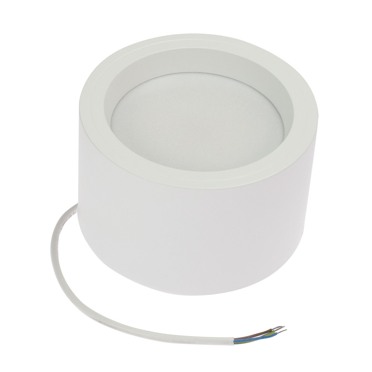 LED-Deckenanbauleuchte 28W 4000K 3037lm ws Konv Dimmung DALI IP20 Ø230x115mm