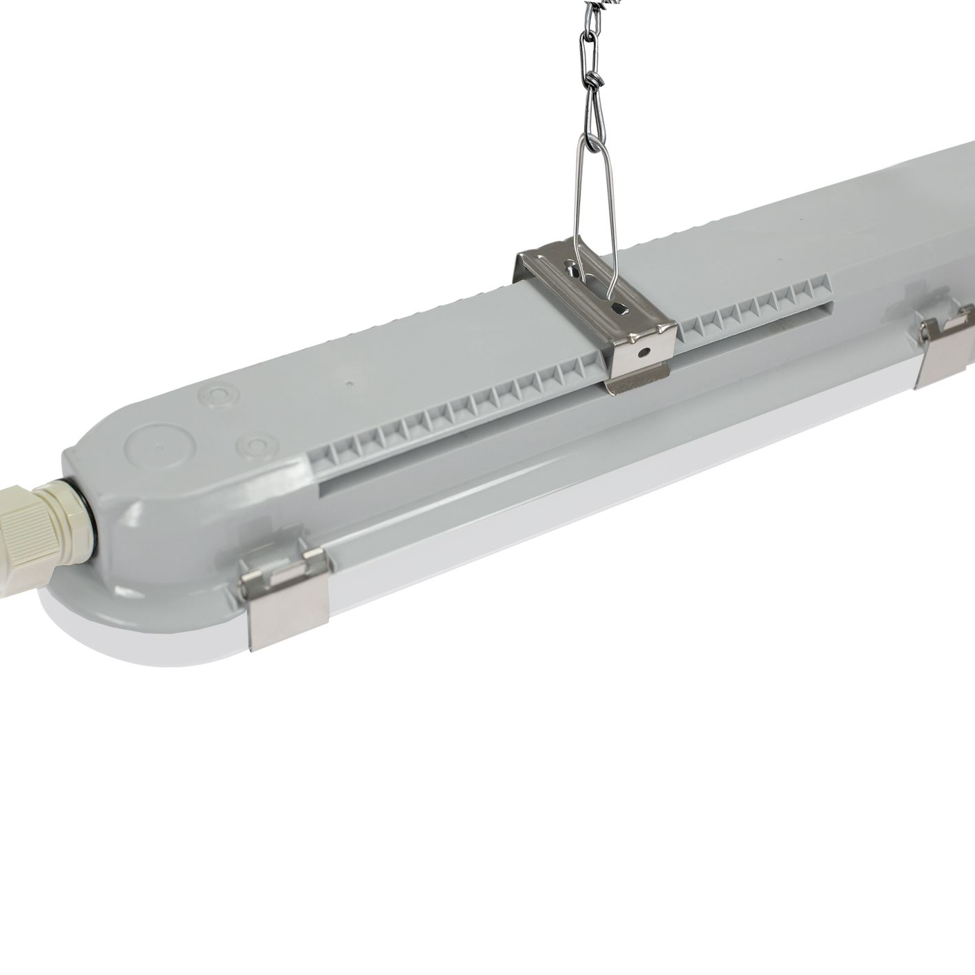 LED-Feuchtraumleuchte 33W 4000K 4763lm gr Konv Dimmung DALI IP65 1240x85x78mm