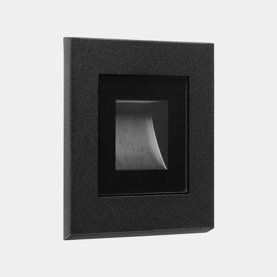 LED-Fassadenleuchte Click 1,4W 3000K 35lm sw Konv IP65 75x75x45mm