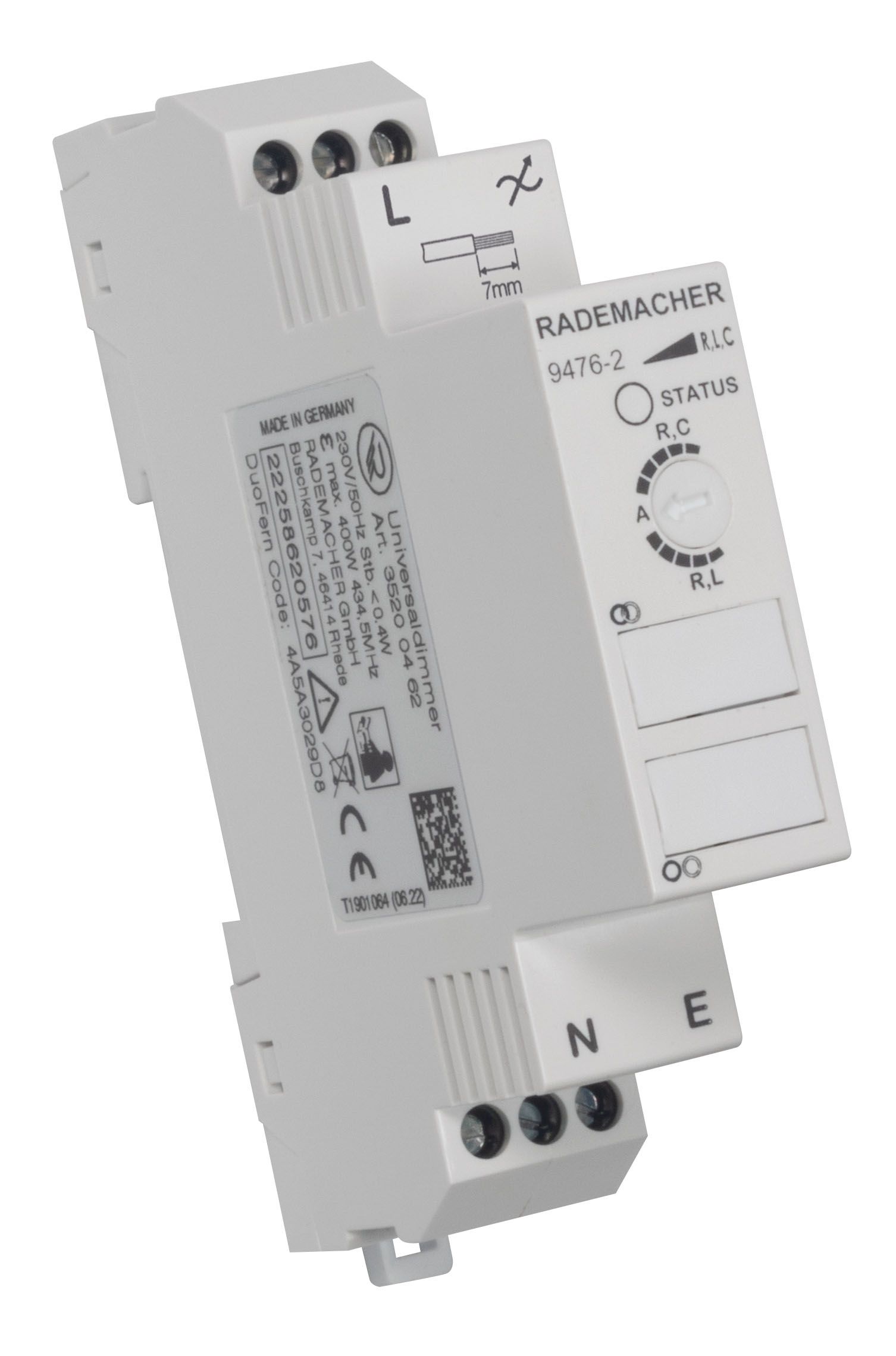 Dimmaktor Funkb 20-400W REG 1TE 1Ausg uni Vor Ort-/Handbedienung