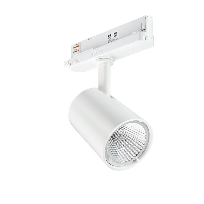LED-Schienenstrahler 22W StoreFit 4000K 2800lm Konv 1LED Alu IP20 ws mt 3Ph
