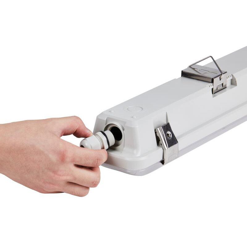 LED-Feuchtraumleuchte MISTRALsensor 39W 4000K 5390lm gr Konv IP66 BWM