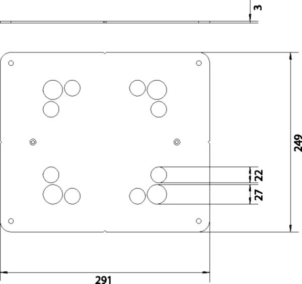 Höhenausgleichsrahmen rechteck