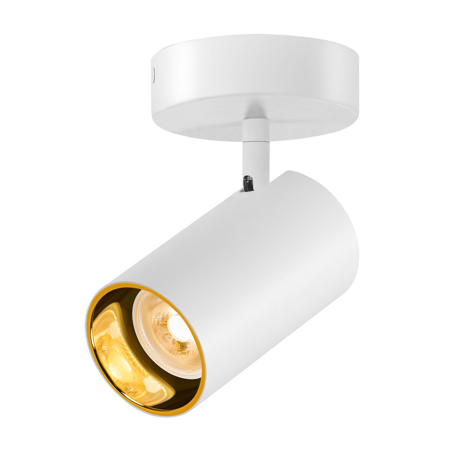 LED-Anbaustrahler 10W ws mt IP20 1LED 125x70x130mm Alu GU10