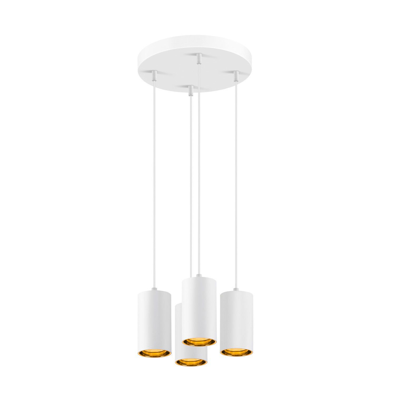LED-Pendelleuchte 10W GU10 sym IP20 4LEDs LED austauschbar Ø70mm 70x70x125mm