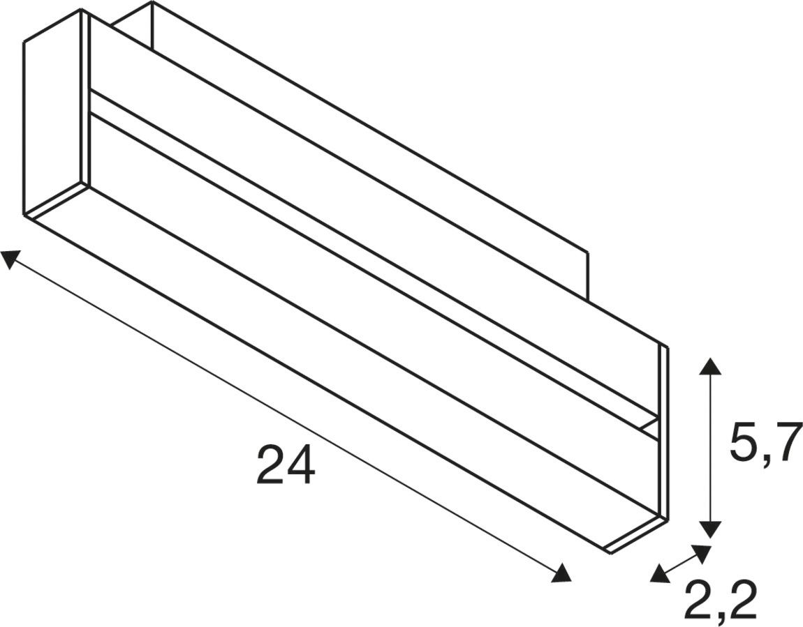 LED-Schienenstrahler 7,3W 3000K 610lm sw Konv DALI Dimmung DALI 1LED Alu IP20 mt