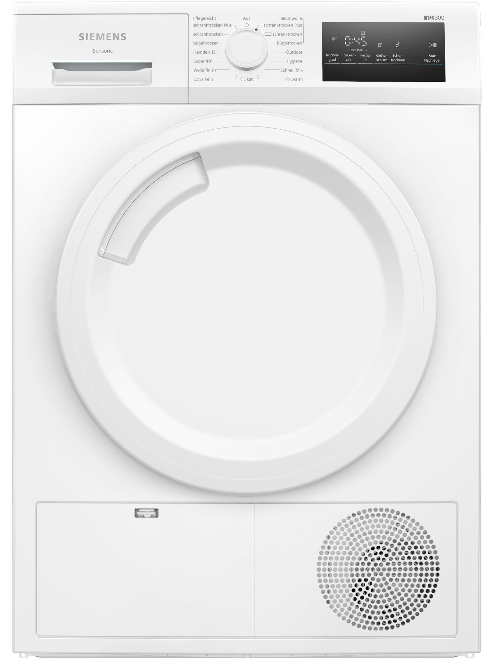 Kondenstrockner B 8kg ws 65dB re stufenl Restzeit