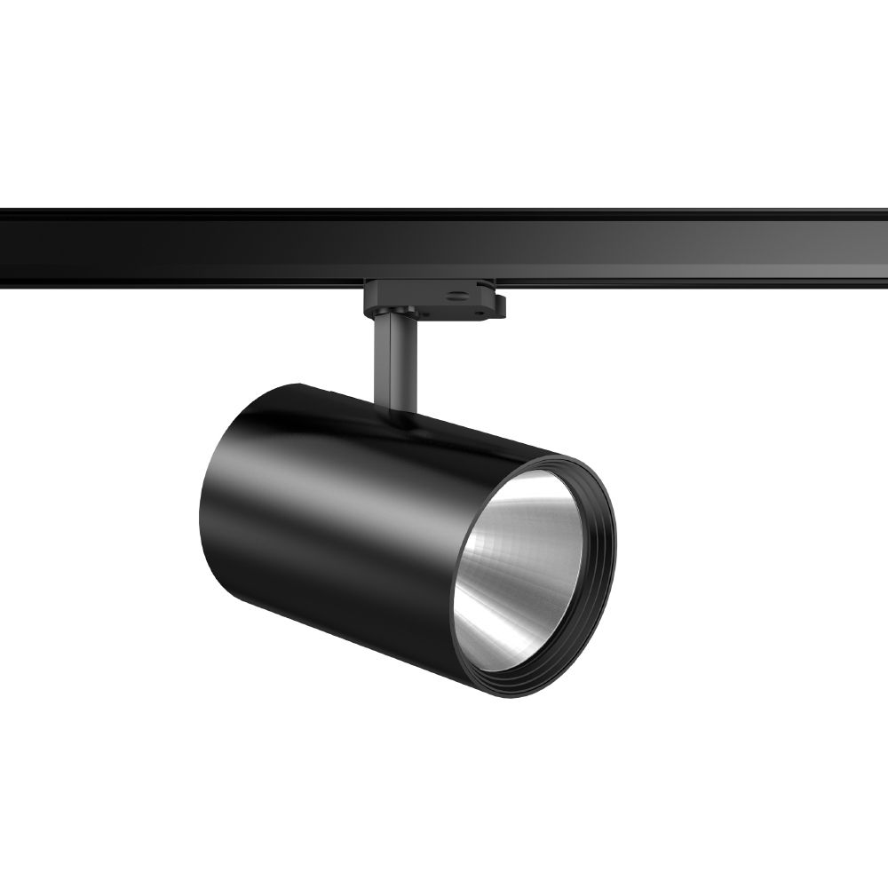 LED-Schienenstrahler 25W DEECOS 3000K sw 3150lm Konv 1LED Alu IP20 mt 3Ph