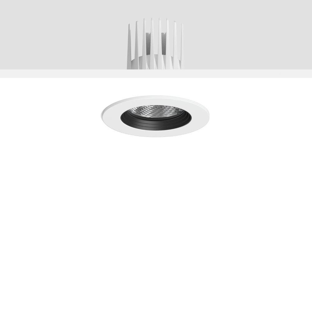 LED-Einbaustrahler 20W HELEDON 3000K Alu 2450lm Dimmung DALI 1LED IP20 ws mt