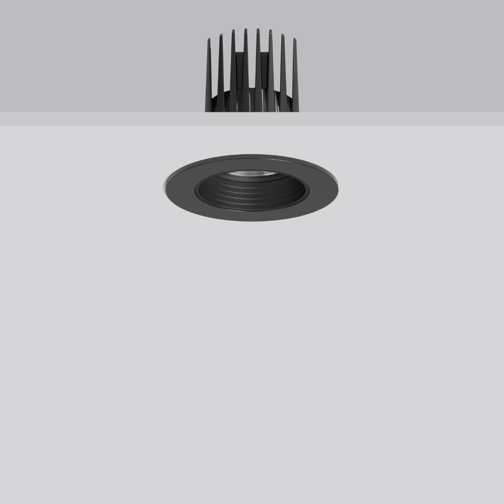 LED-Einbaustrahler 29W HELEDON 4000K Alu 2950lm 1LED IP20 sw mt Ø/EB114mm