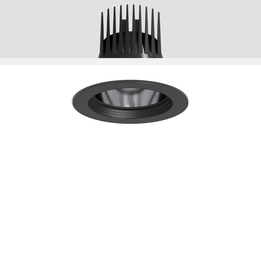 LED-Einbaustrahler 25W HELEDON 4000K Alu 3200lm Dimmung DALI 1LED IP20 sw mt