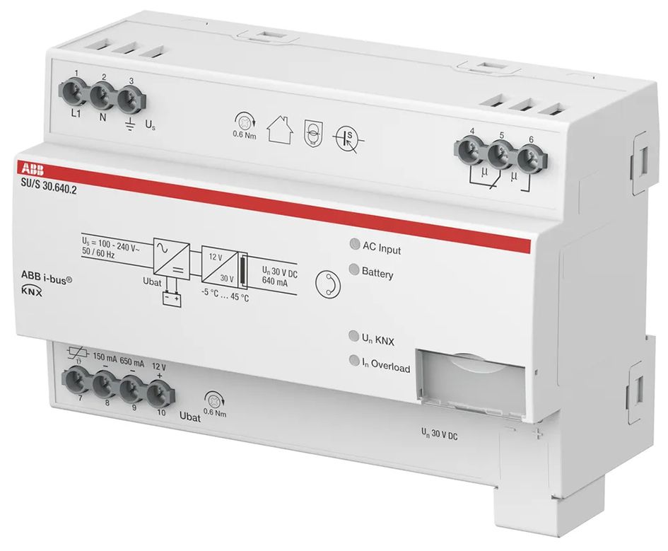 Spannungsversorgung KNX REG 8TE 640mA LED m.LED-Anz