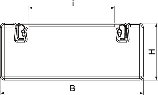 Brandschutzkanal I90 E90 besch 100x40mm L2000mm lose
