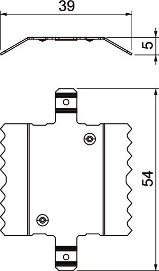 Stoßverbinder LF-K 44mm Kupplung VA hfr f.Funktionserh