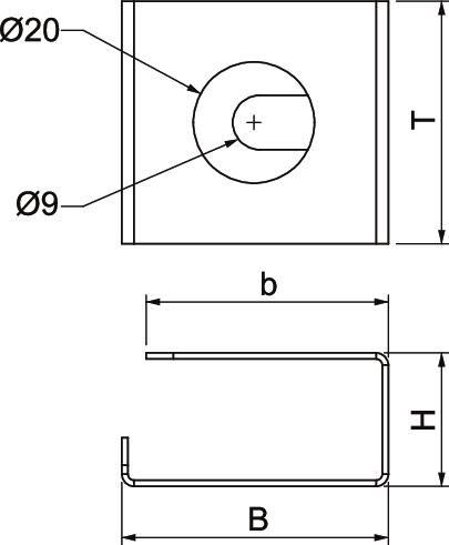 Kabelbügel eins 44mm ST