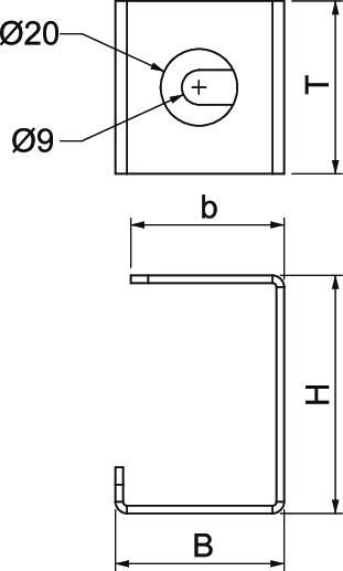 Kabelbügel eins 44mm ST