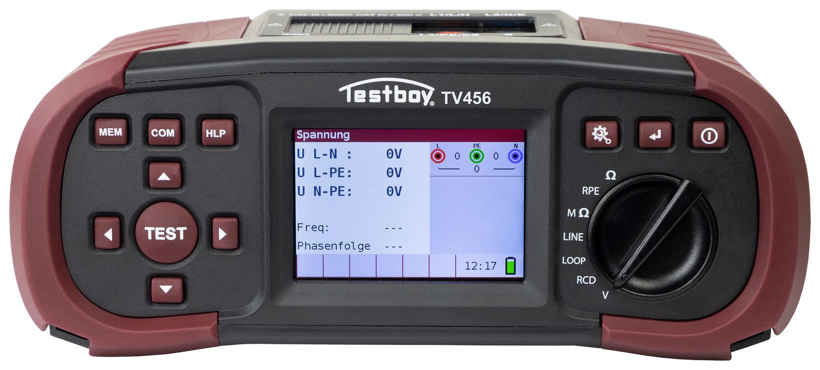Installationsmessgerät graph RCD/FI Niederohmmessung