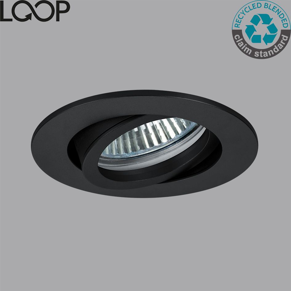 LED-Einbaustrahler 0-14W LOOP-R Konv sw mt IP20 1LED Kst Ø/EB68mm