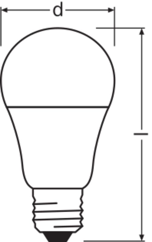 LED-Lampe E27 A75 10,5W 2700K 1055lm F dim ws mattiert dimmbar 200° AC 220-240V
