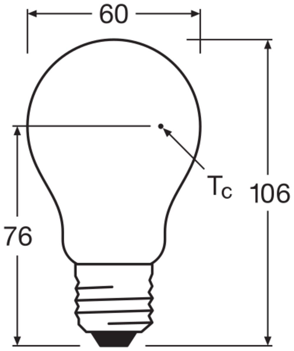 LED-Lampe FM E27 A60 7W 4000K 806lm E ws dim Filamentlampe mattiert dimmbar 300°