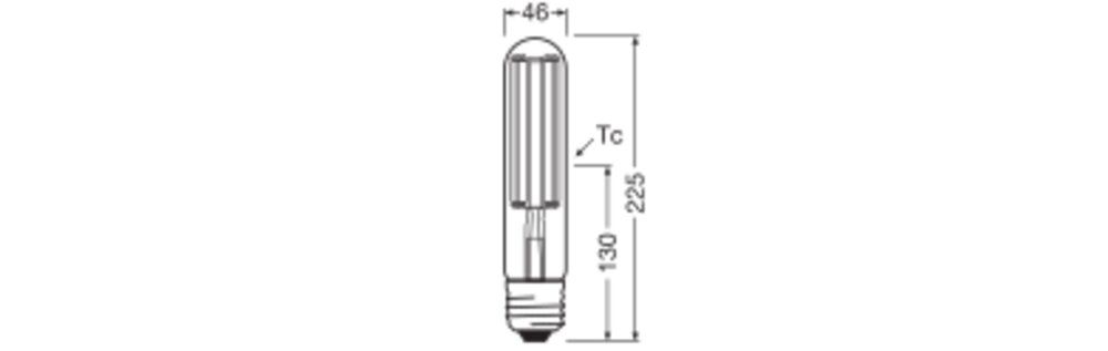 LED-Röhrenlampe FM E40 41W 2700K 7000lm C kl Filamentlampe ws 360° AC Ø46x225mm