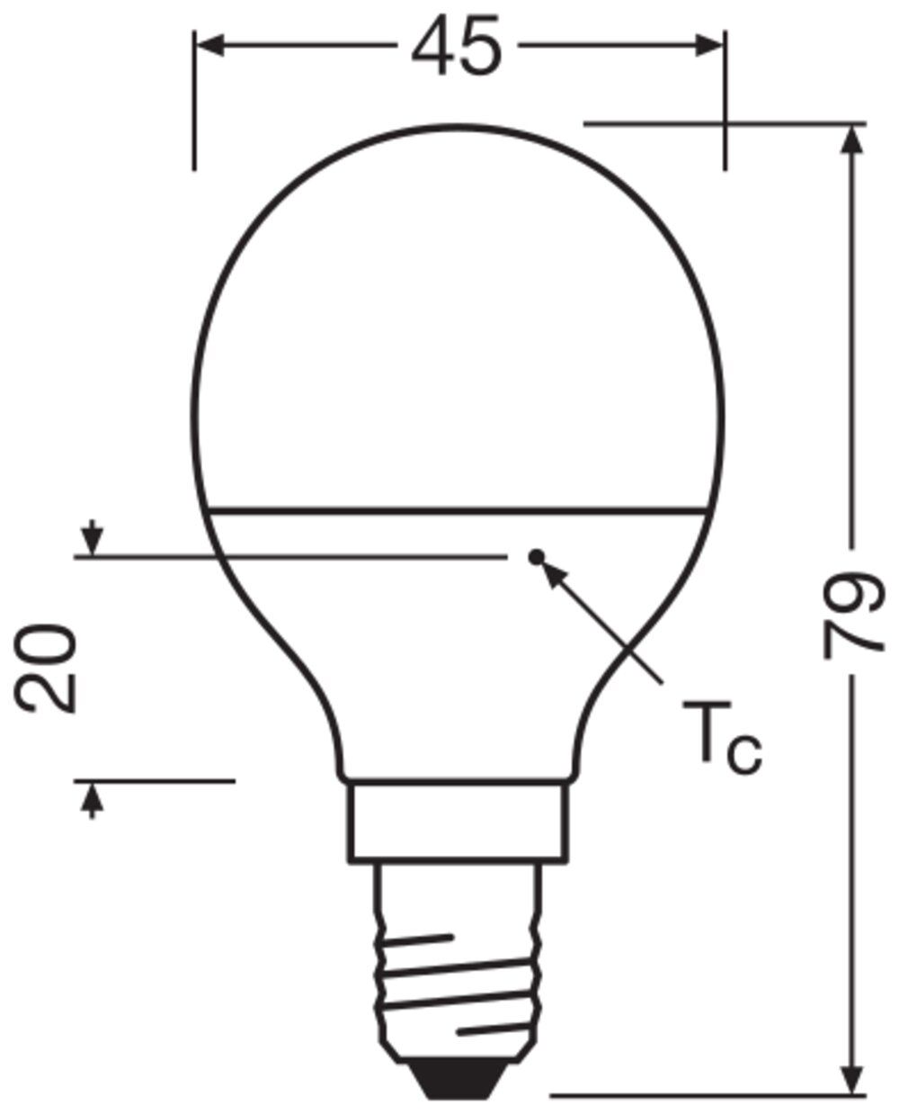 LED-Lampe E14 4,9W 2700K 470lm F ws 180° mattiert AC Ø47x89mm 220-240V LED-Lampe E14 4,9W 2700K 470lm F ws 180° mattiert AC Ø47x89mm 220-240V