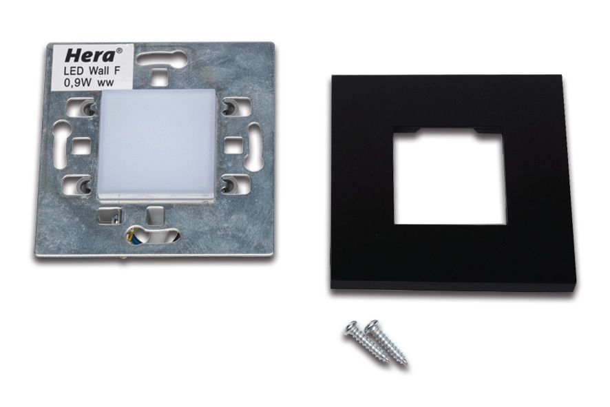 LED-Orientierungsleuchte 1,8W 3000K 90lm sw Konv 1LED IP20 Scheibe Kst_opal m.LM