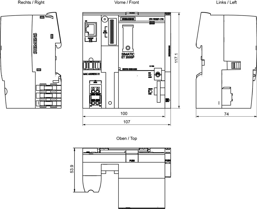 SPS-Steuerung modular 19,2-28,8VDC