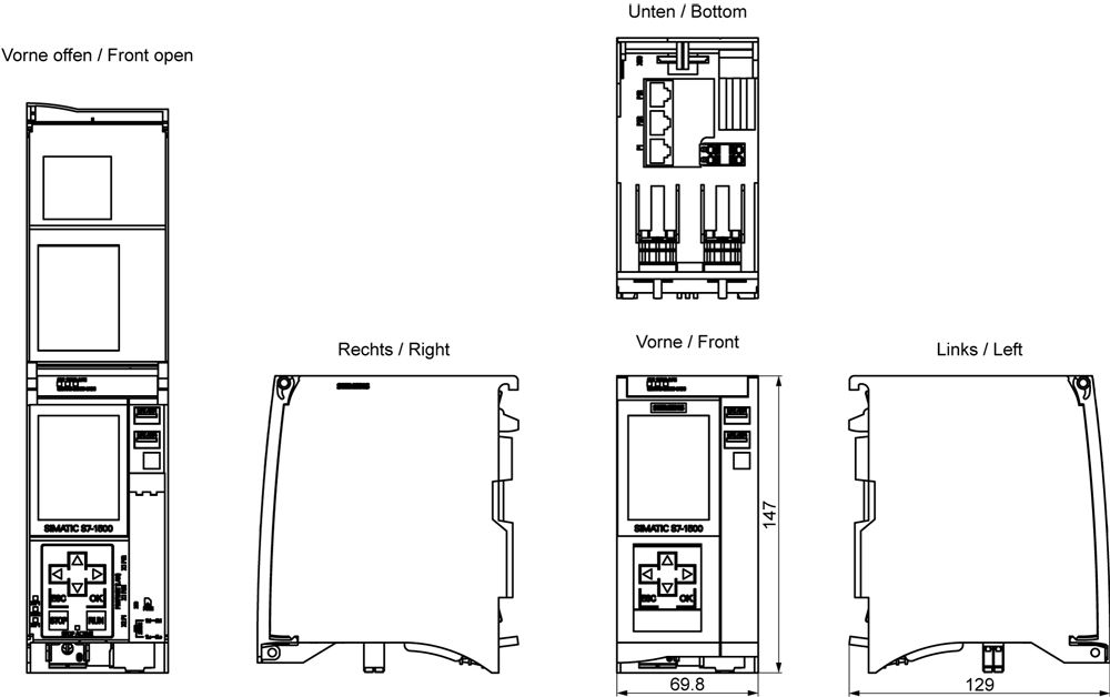 SPS-Steuerung modular 19,2-28,8VDC m.Display