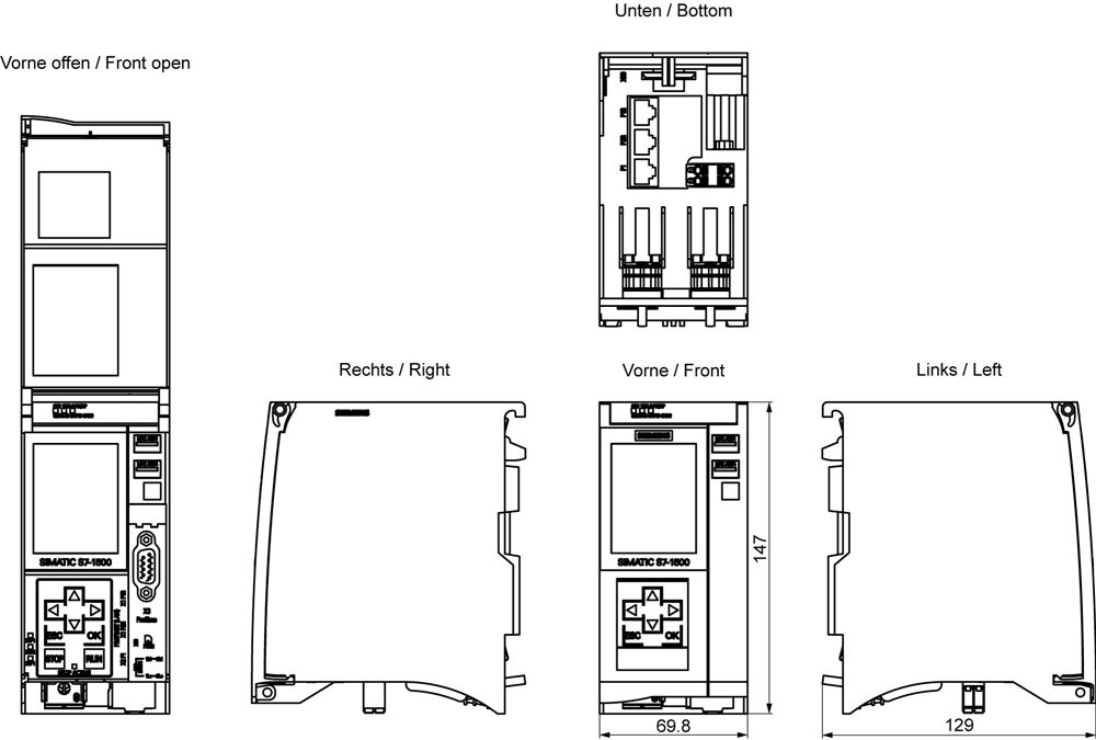 SPS-Steuerung modular 19,2-28,8VDC m.Display