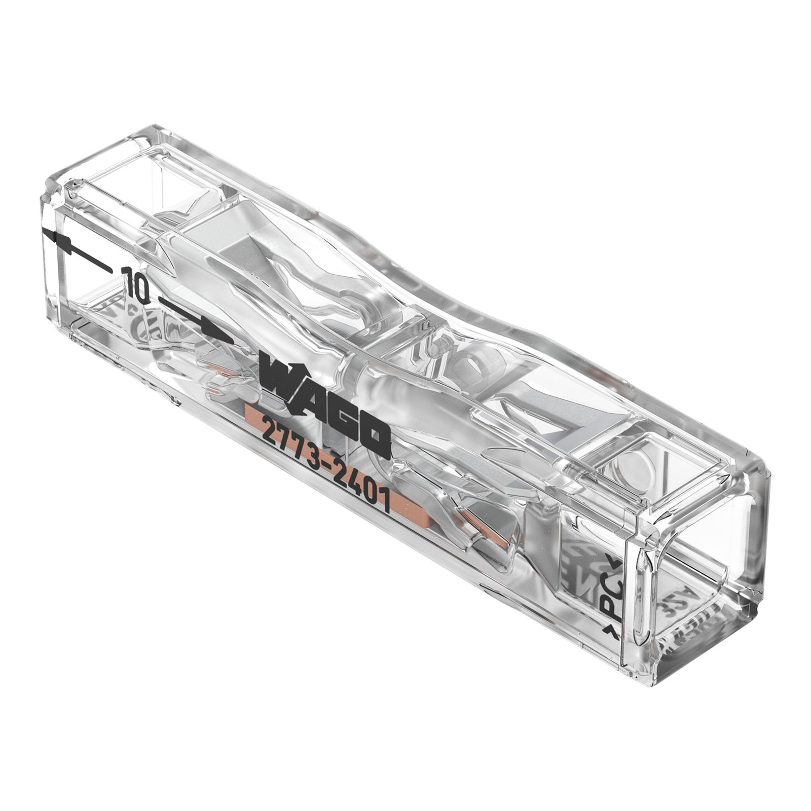 Steckklemme 2f 450V 32A 0,75-4qmm f.Massivleit farblos
