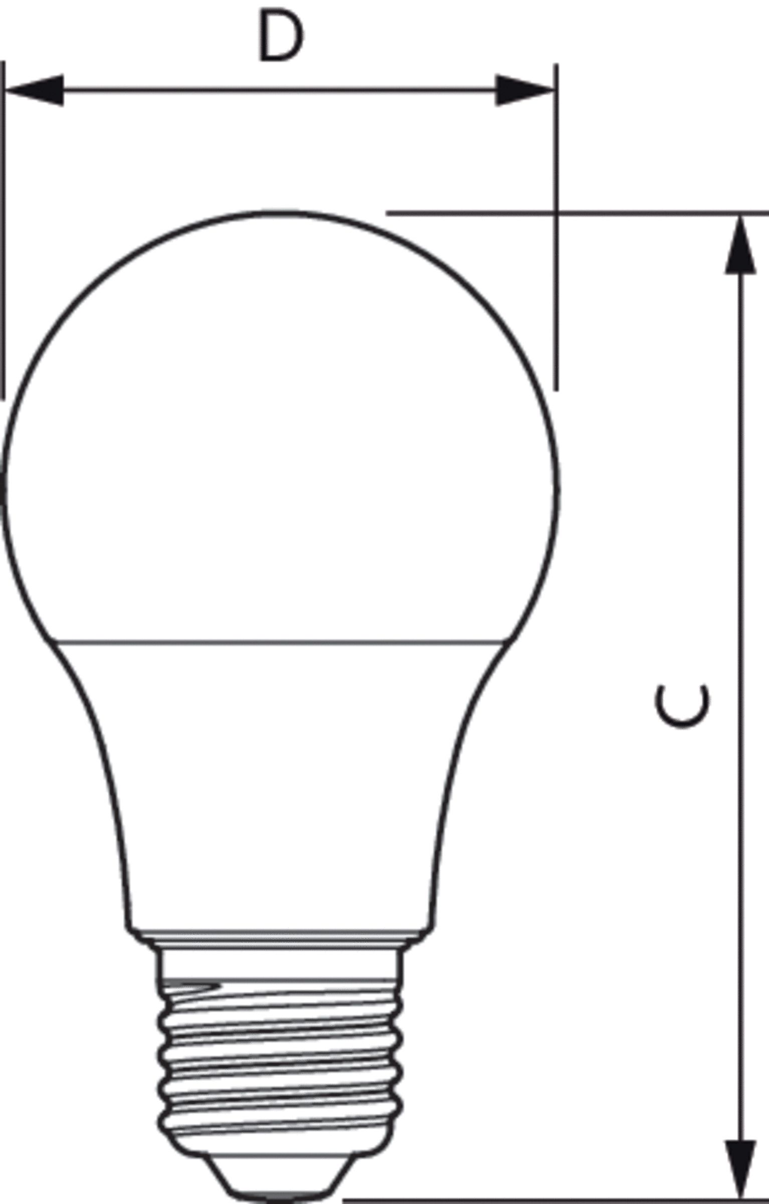 LED-Lampe E27 A60 8W 4000K 806lm F ws AC mattiert 180° Ø60x110mm 220-240V