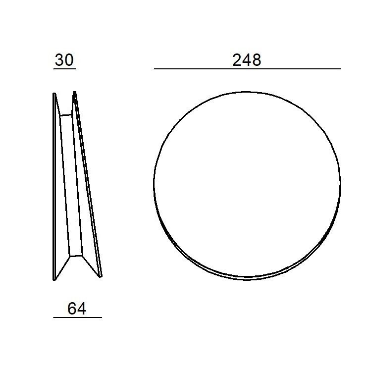 LED-Wandanbauleuchte Yo-Yo 23-26W 3000K 997lm sw Dimmung Phasenabschnitt IP20