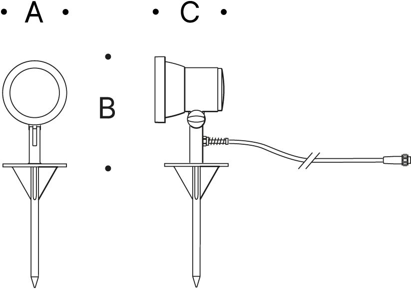 LED-Anbaustrahler 7,2W 3000K 631lm Konv graphit 1LED Alu IP65 mt breitstrahlend