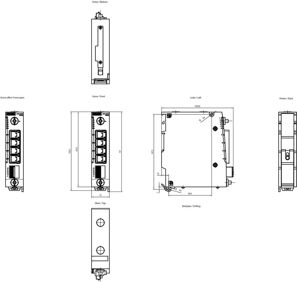 WLAN Accesspoint 1201Mbps 4x10/100mbit IEEE 802.11 WPA2 2,4 GHz und 5 GHzGHz
