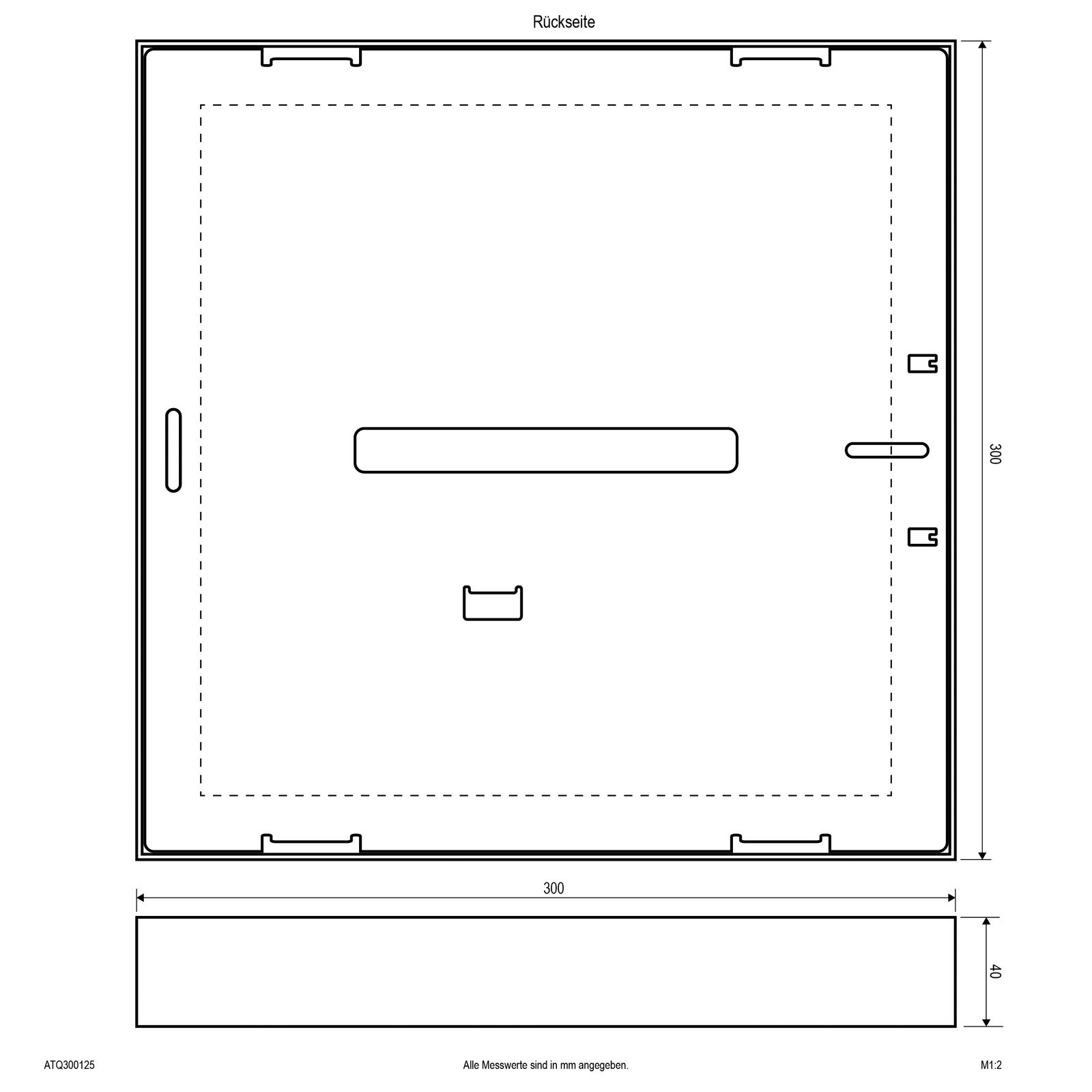 LED-Panel 300x300mm 28W 3000-4000K IP44 2632lm ws Dimmung Phasenabschnitt