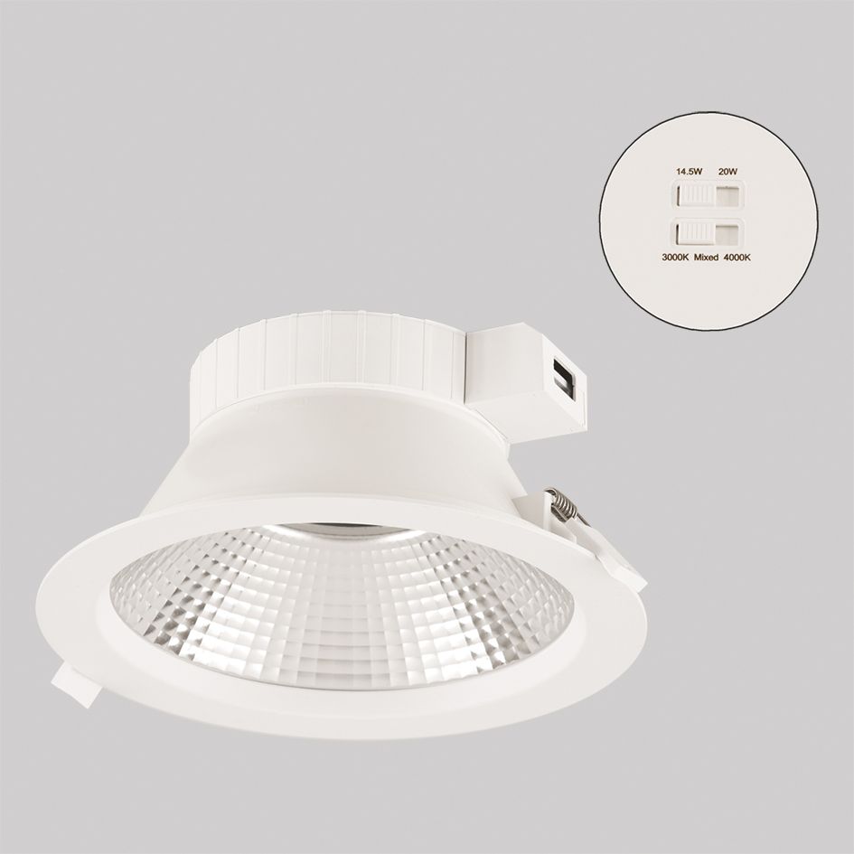 LED-Downlight 18,5W 3000-4000K 2403lm ws IP54 Ø172x90mm