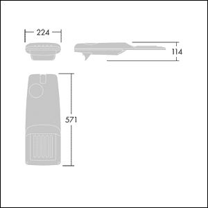 LED-Straßenleuchte 41W Aufs/Ans 60mm gr 4000K 5369lm Alu Gl_tr IP66 II