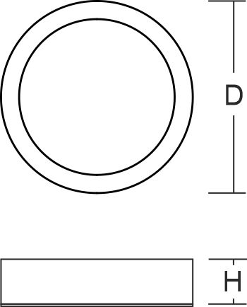 LED-Anbaustrahler 12-22W TOLEDO FLAT Alu 3000-4000K 1LED 3150lm IP40 ws mt