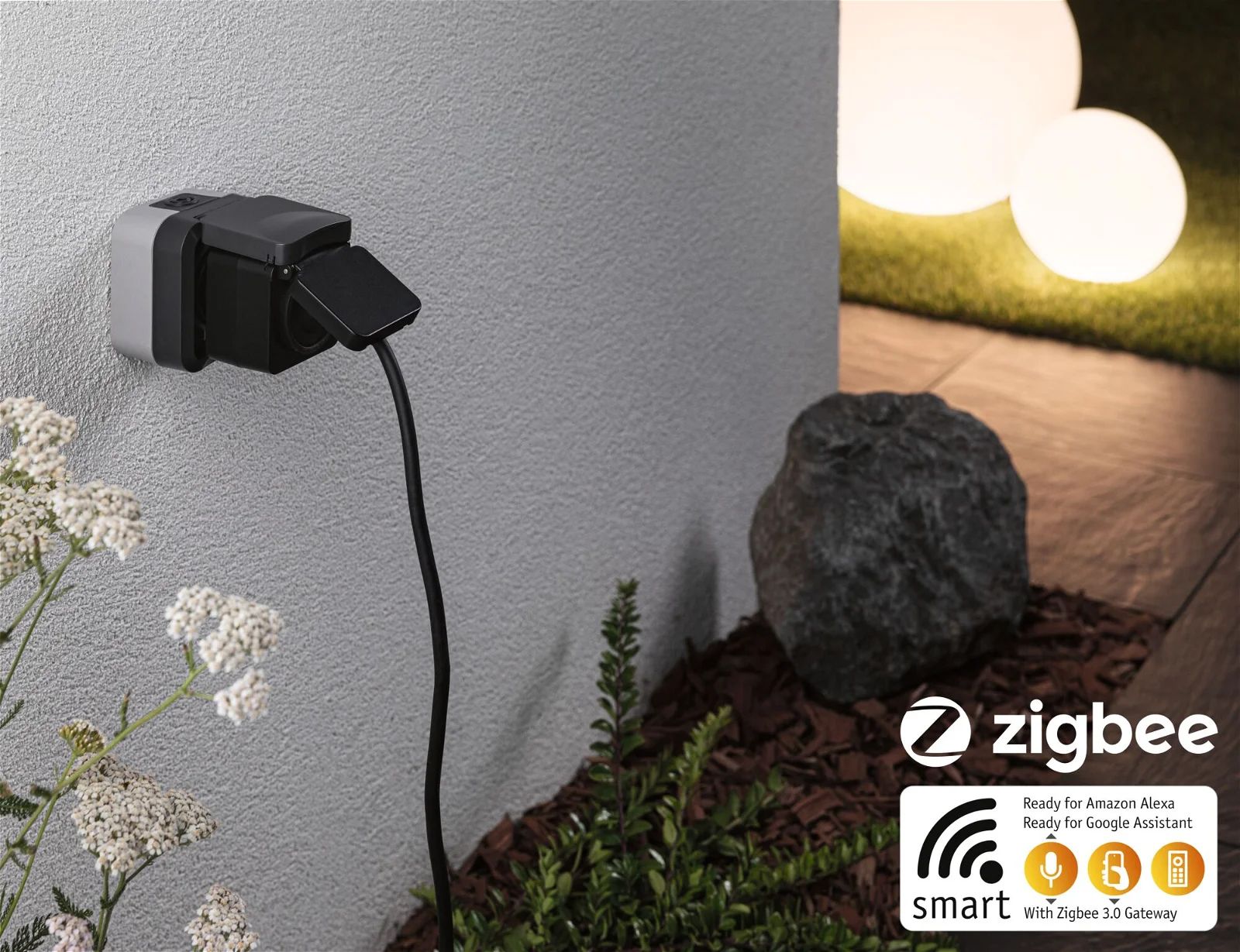 Steckdosenelement Zigbee sw 59mm