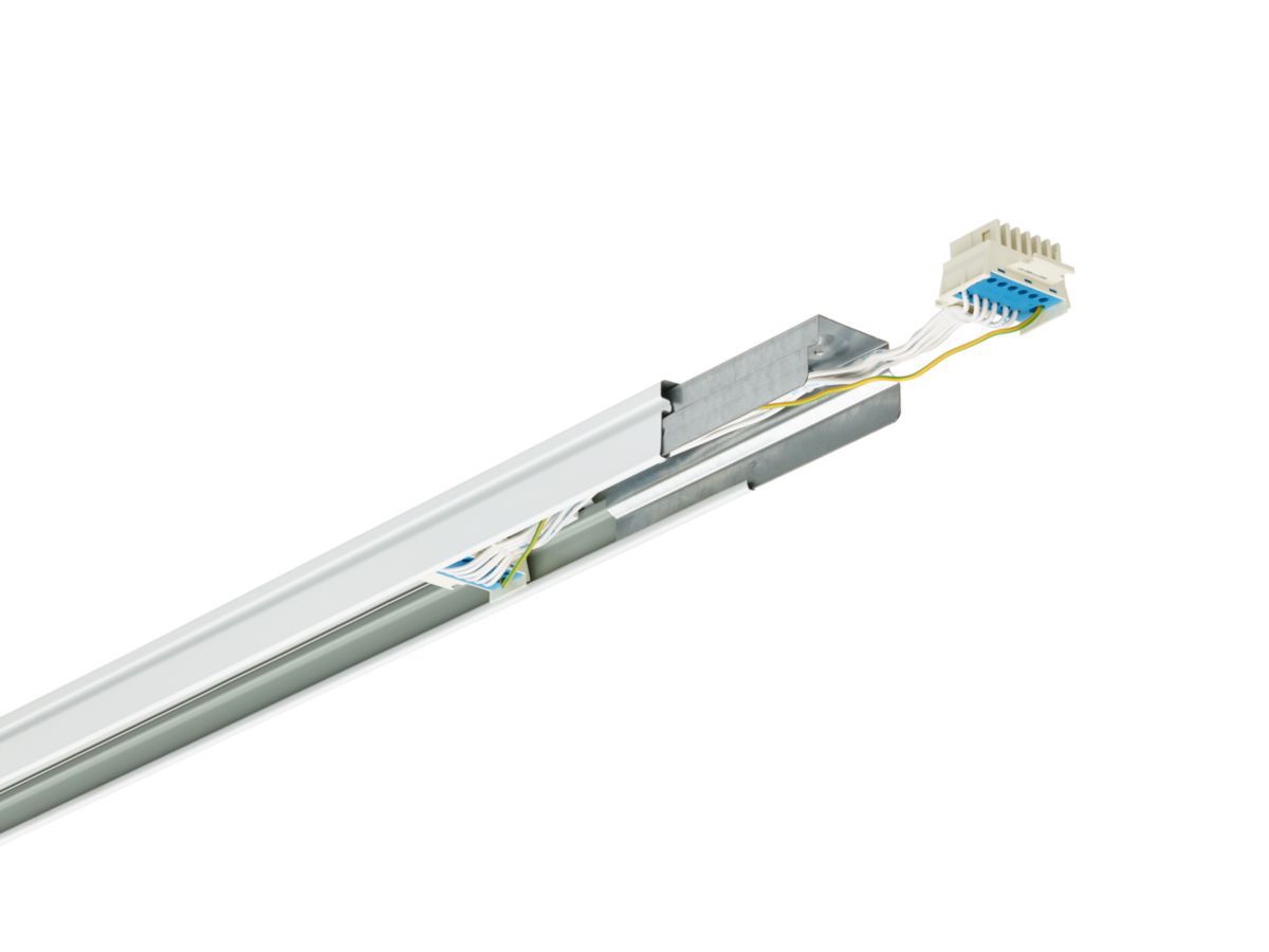 Tragschiene Lichtband Maxos fusion IP20 7x2,5qmm ws f.Kabelrinne L=1138mm