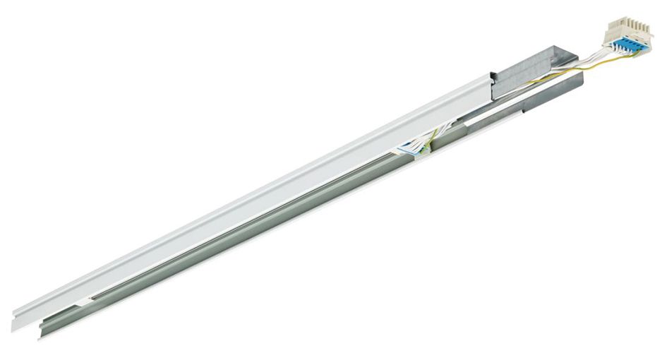 Tragschiene Lichtband Maxos fusion IP20 7x2,5qmm ws f.Kabelrinne L=1138mm