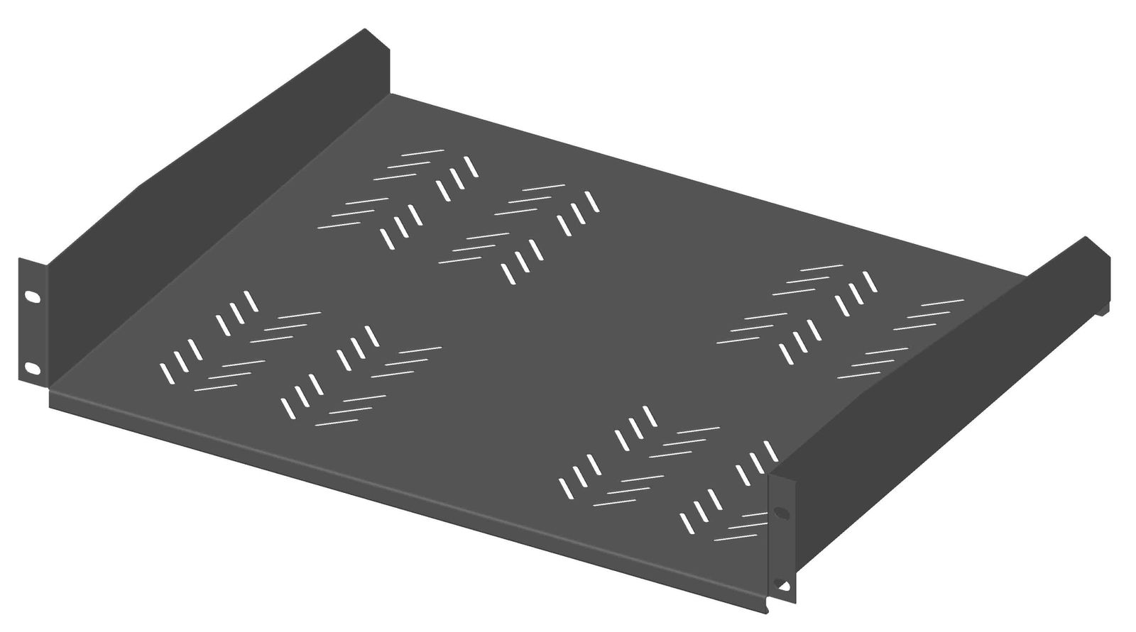 Fachboden 88x445x370mm Metall sw RAL9005