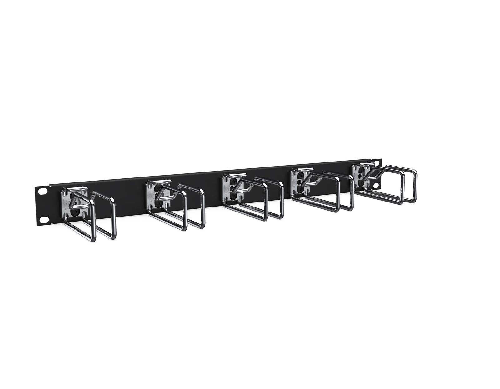 Kabelführungspanel Metall 482,6mm B482mm 1HE sw