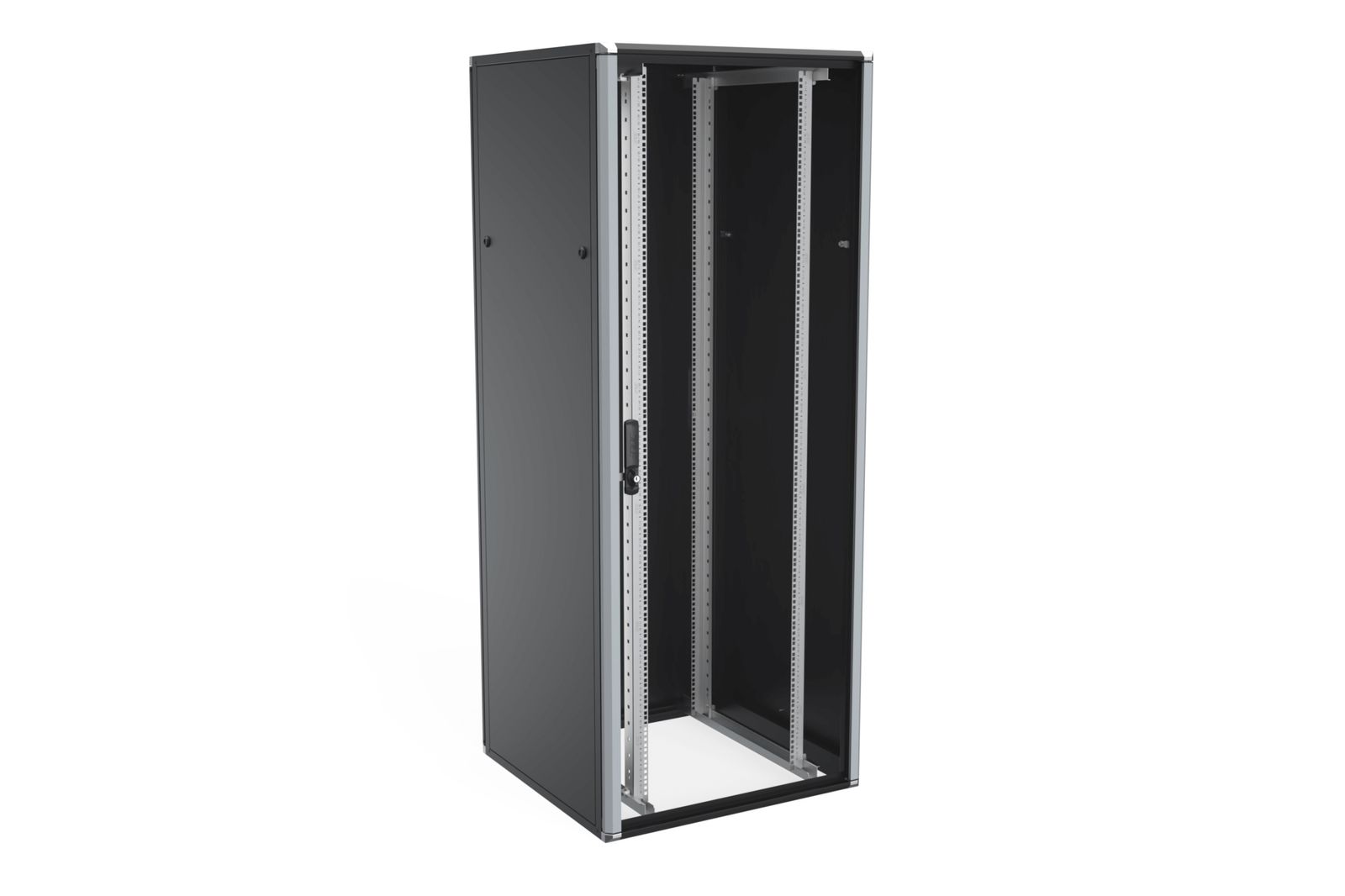 Netzwerkschrank Alu 42HE vo/hi RAL9005 B800xH2000xT800mm IP20 pulverbesch