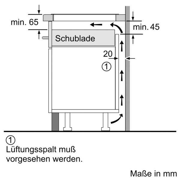 Induktionsfeld autark 583x513mm