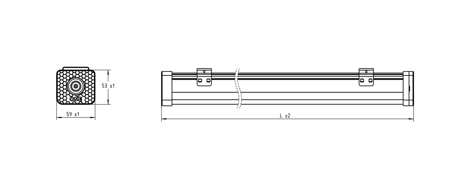 LED-Anbauleuchte KATLA ONE 32W Konv IP65 farblos
