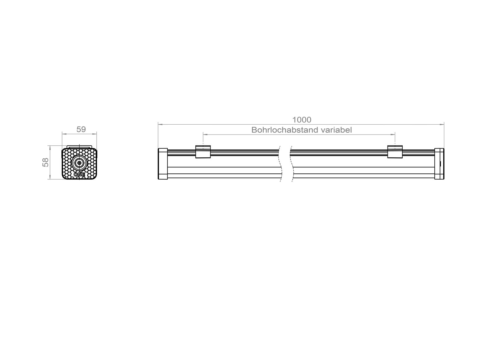 LED-Feuchtraumleuchte KATLA ONE 17-32W Konv farblos IP65