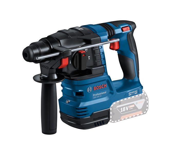 Akku-Bohrhammer 18V Professional SDSplus Beton=Ø22mm Stahl=Ø13mm Holz=Ø20mm 1,9J